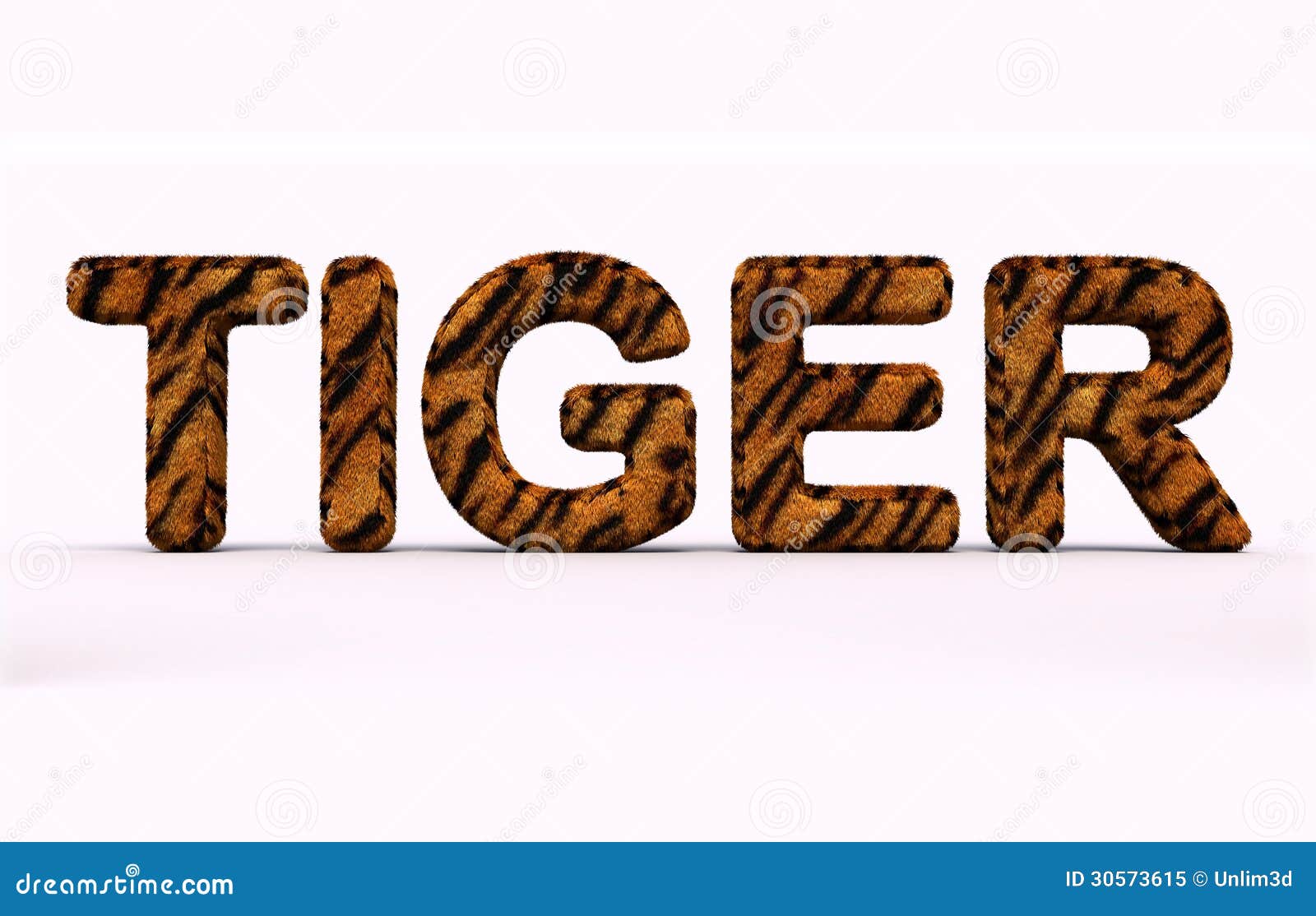 word tiger fur alphabet d render see my other works portfolio 30573615