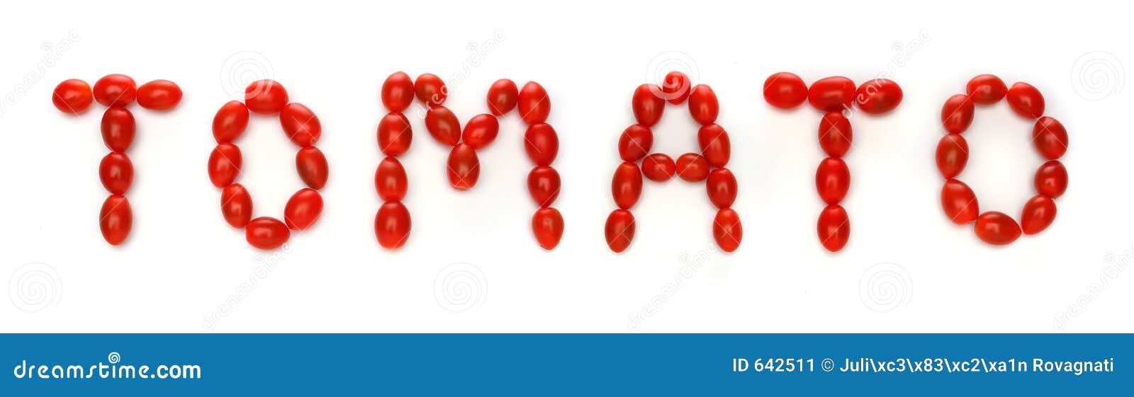 Word TOMATO Written With Cherry Tomatoes Picture. Image 642511