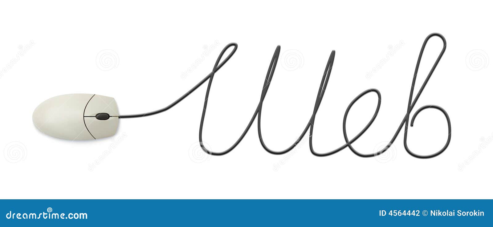 Word  Made of Computer Mouse Cable Stock Photo Image of isolated