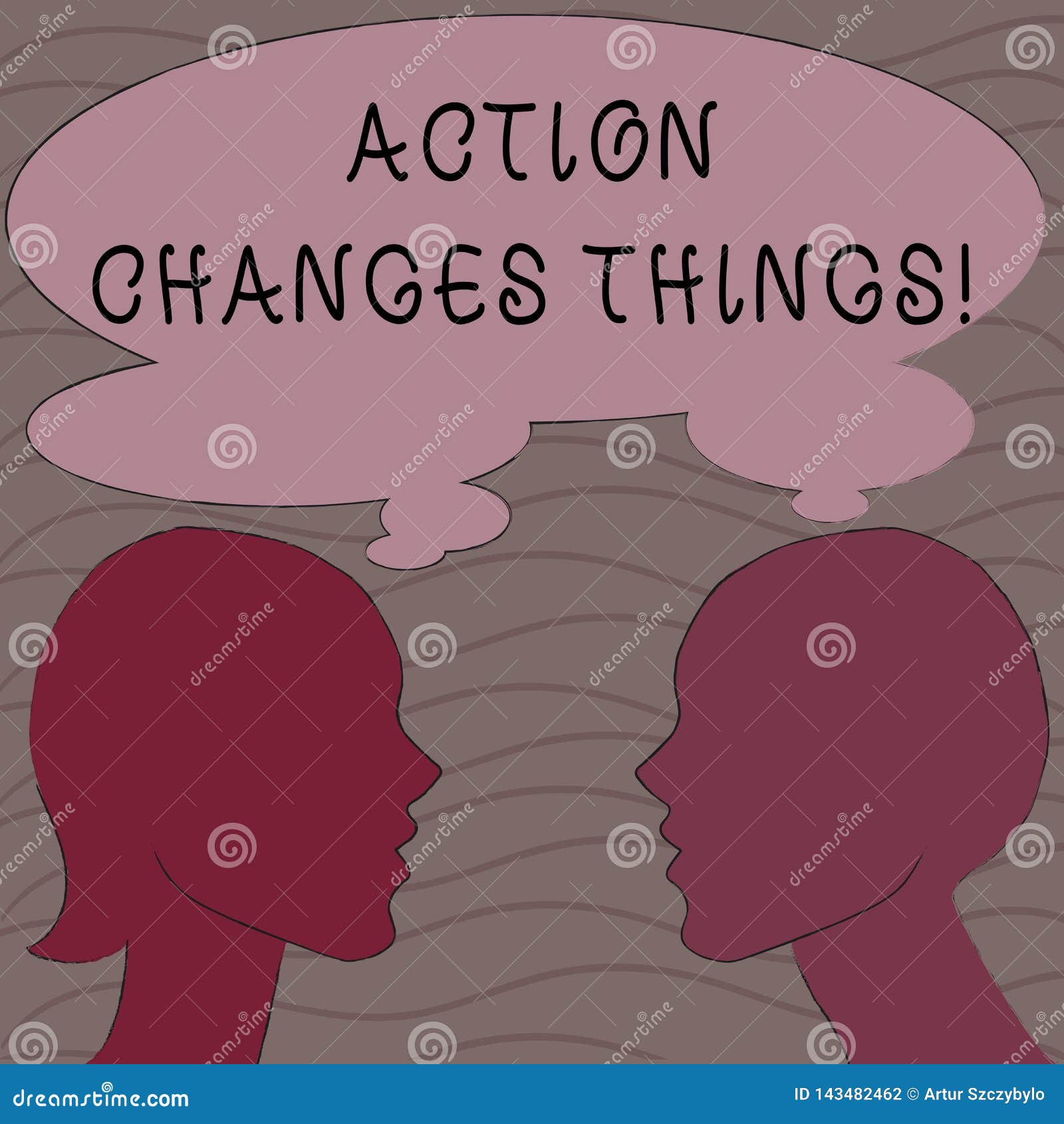 Word Writing Text Action Changes Things. Business Concept for Start Doing Something Against