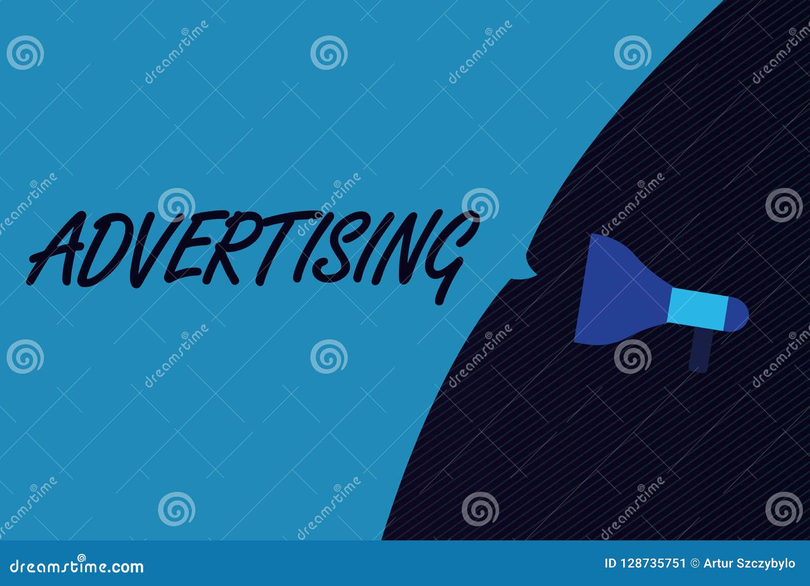 Word Writing Text Advertising. Business Concept for Producing ...