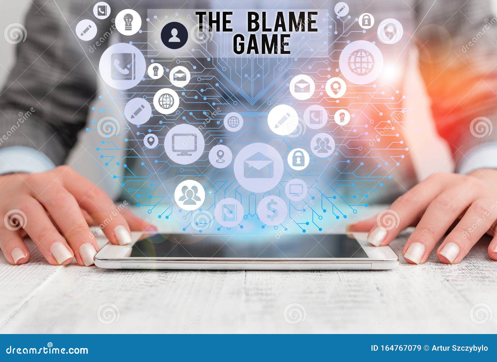 Word Writing Text The Blame Game Business Concept For A Situation