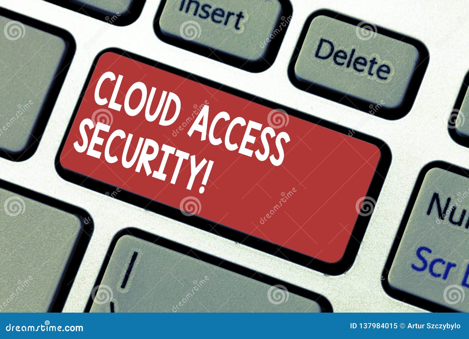 word writing text cloud access security. business concept for protect cloudbased systems, data and infrastructure