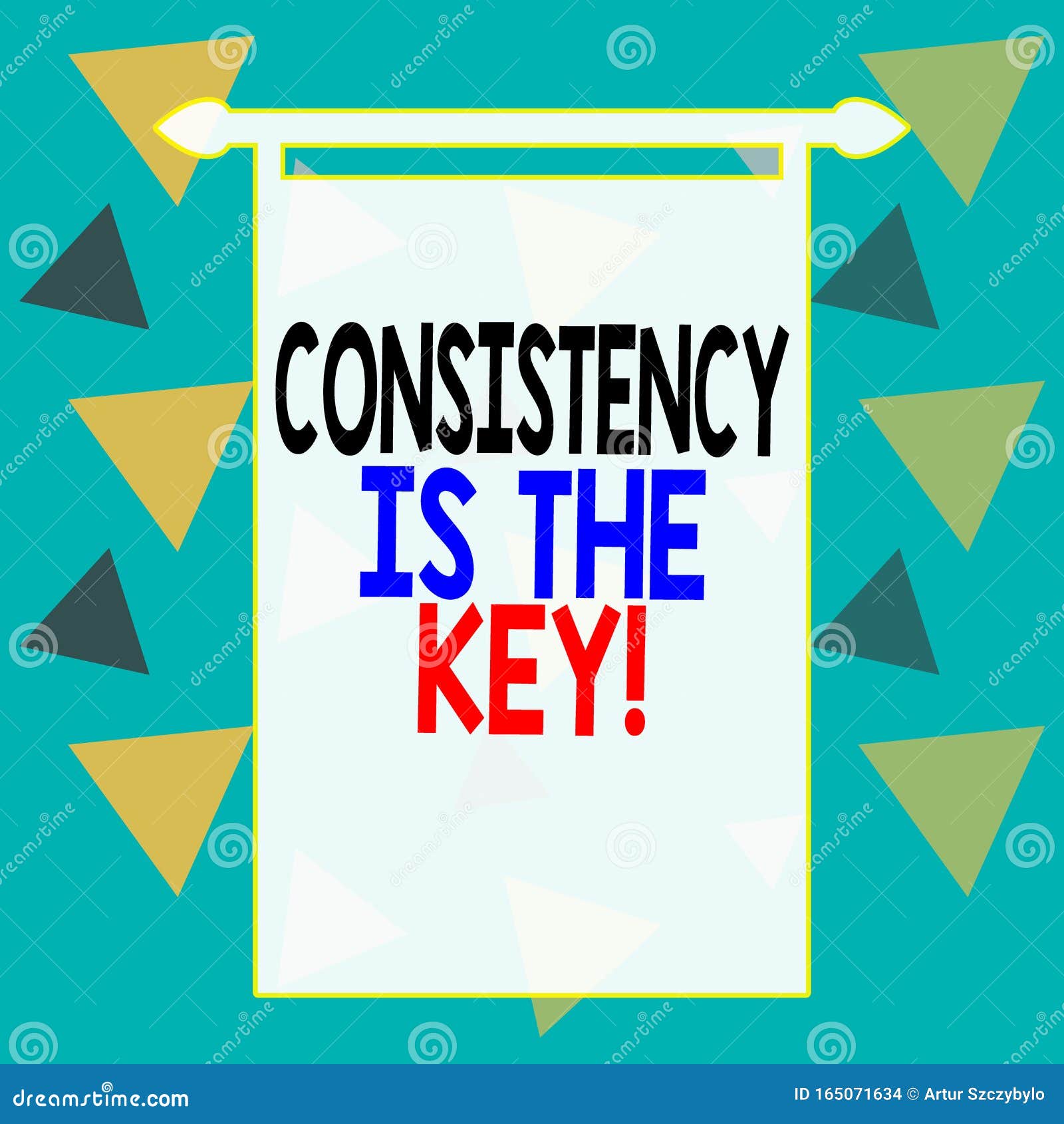 word writing text consistency is the key. business concept for by breaking bad habits and forming good ones square
