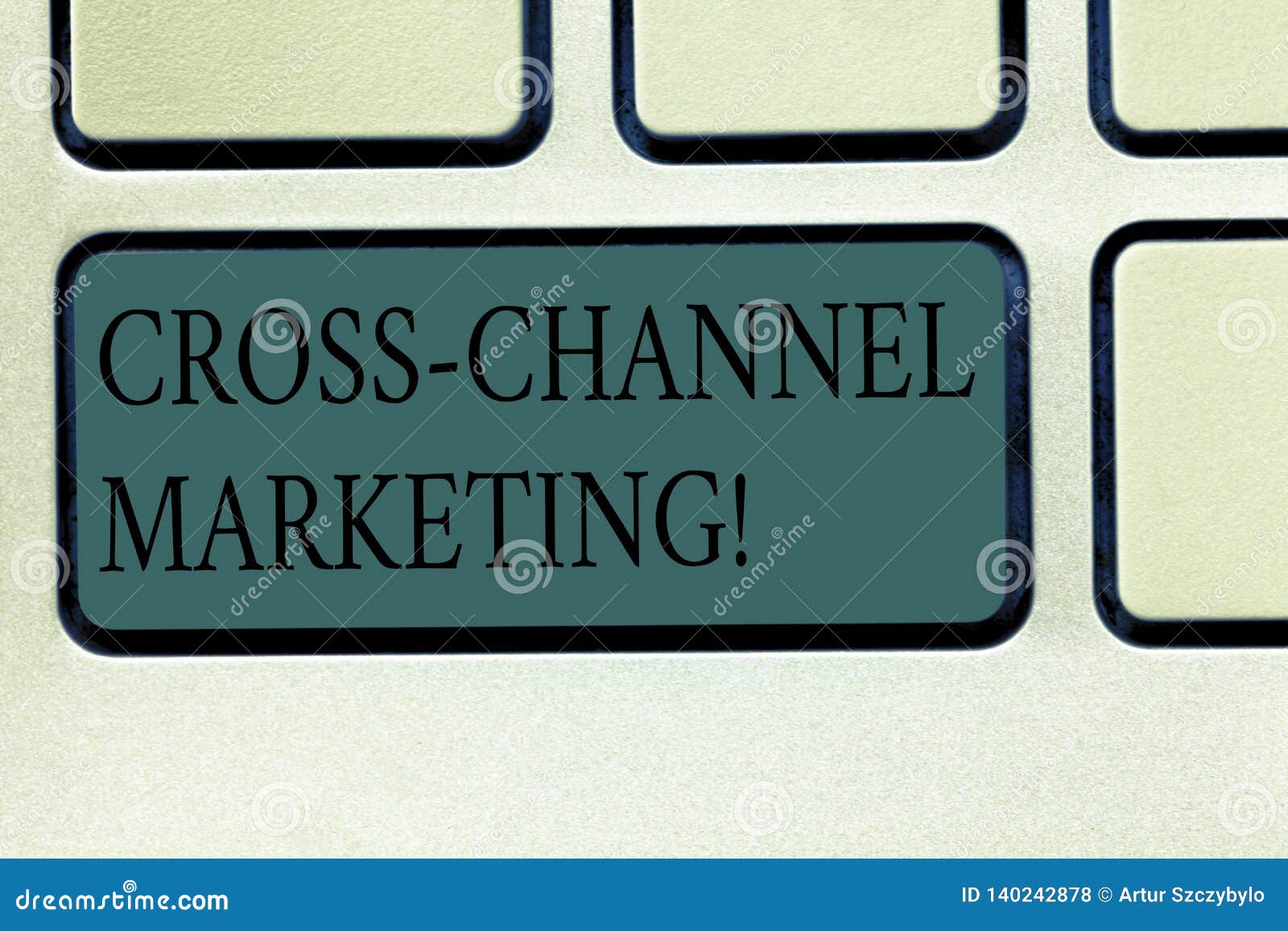 word writing text cross channel marketing. business concept for engaging with customer across every digital channel