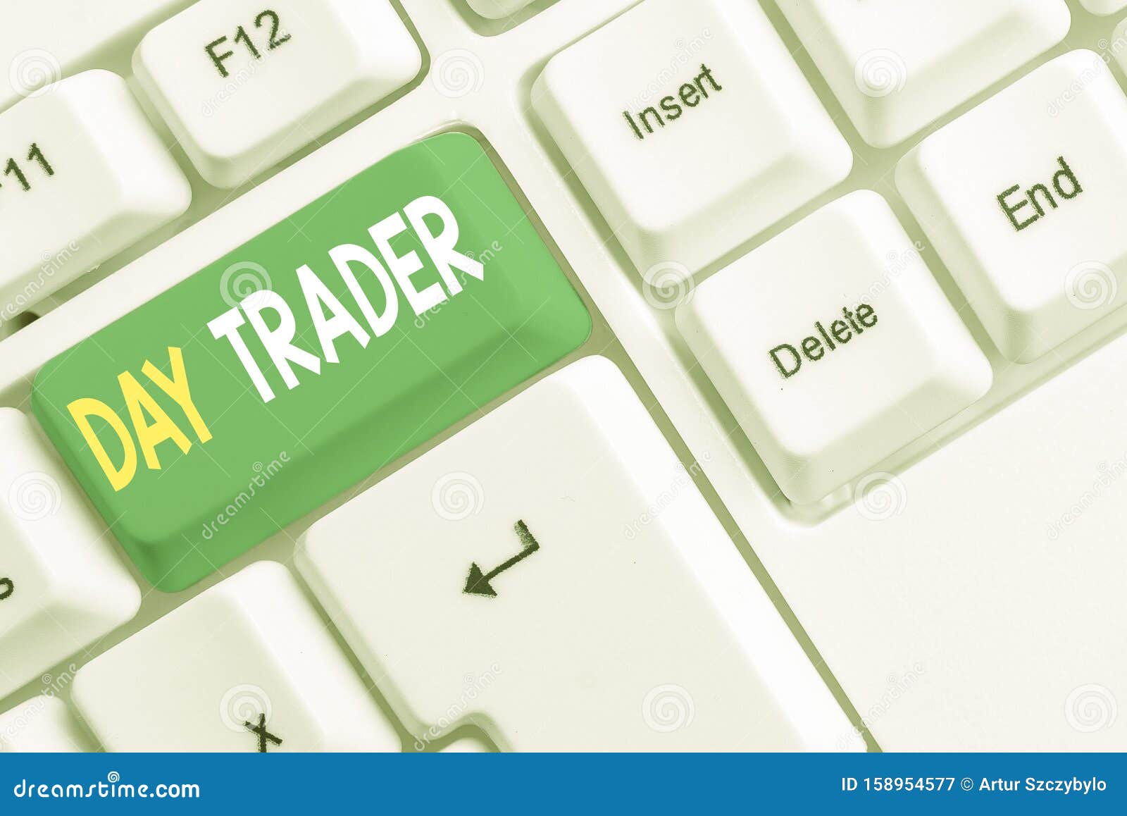 word writing text day trader. business concept for a demonstrating that buy and sell financial instrument within the day