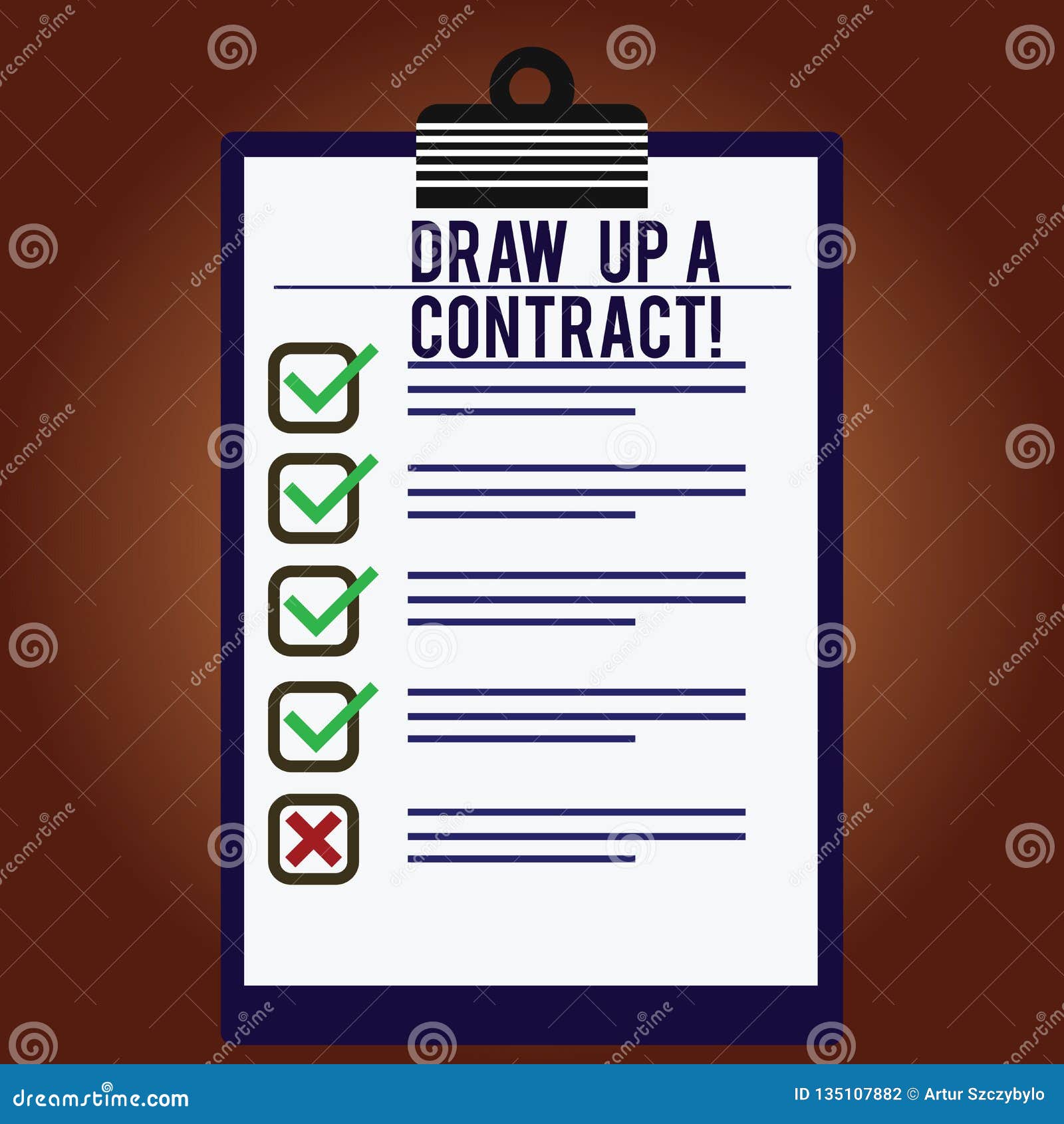 Word Writing Text Draw Up a Contract. Business Concept for Write a