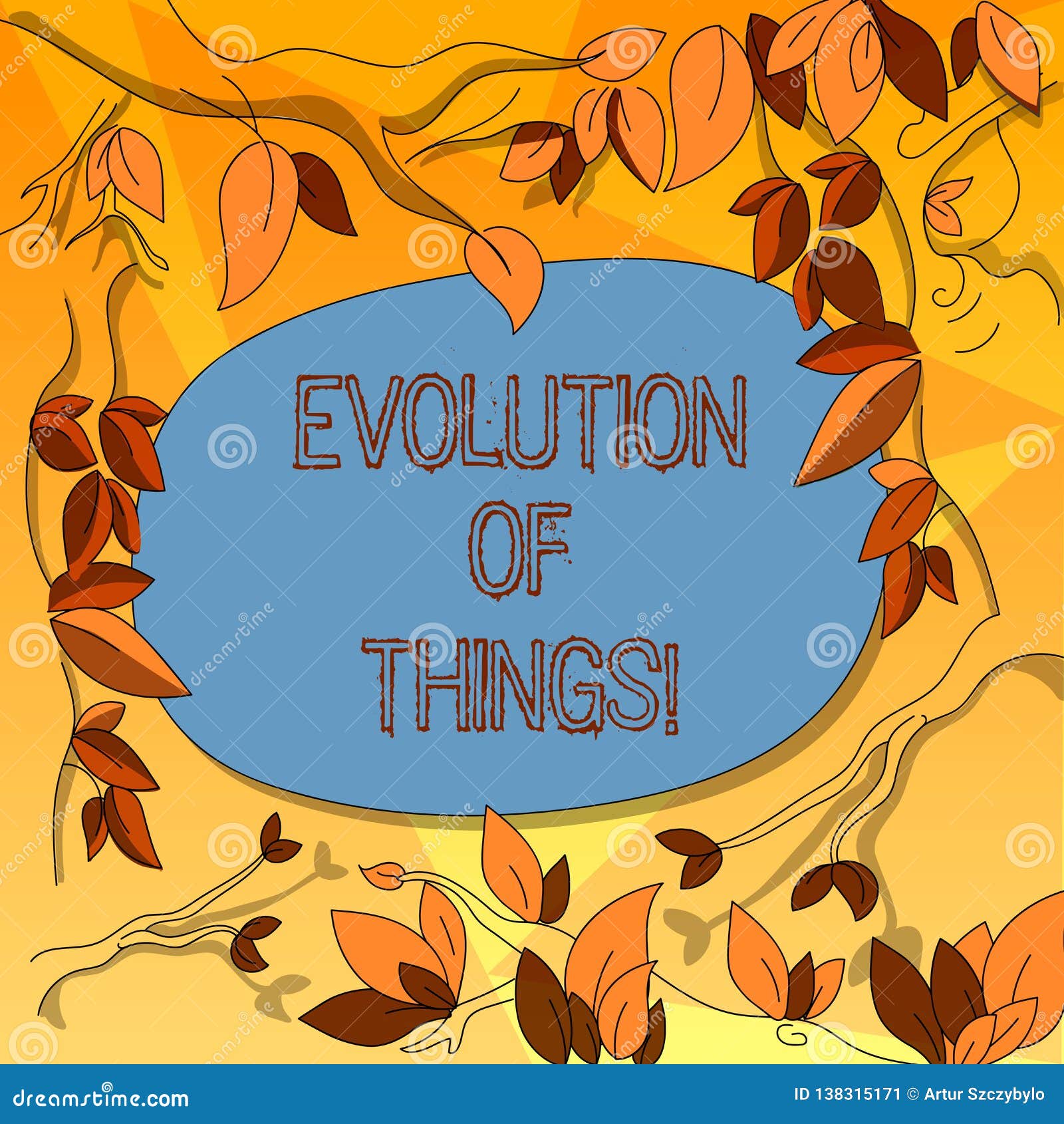 Word Writing Text Evolution of Things. Business Concept for Process
