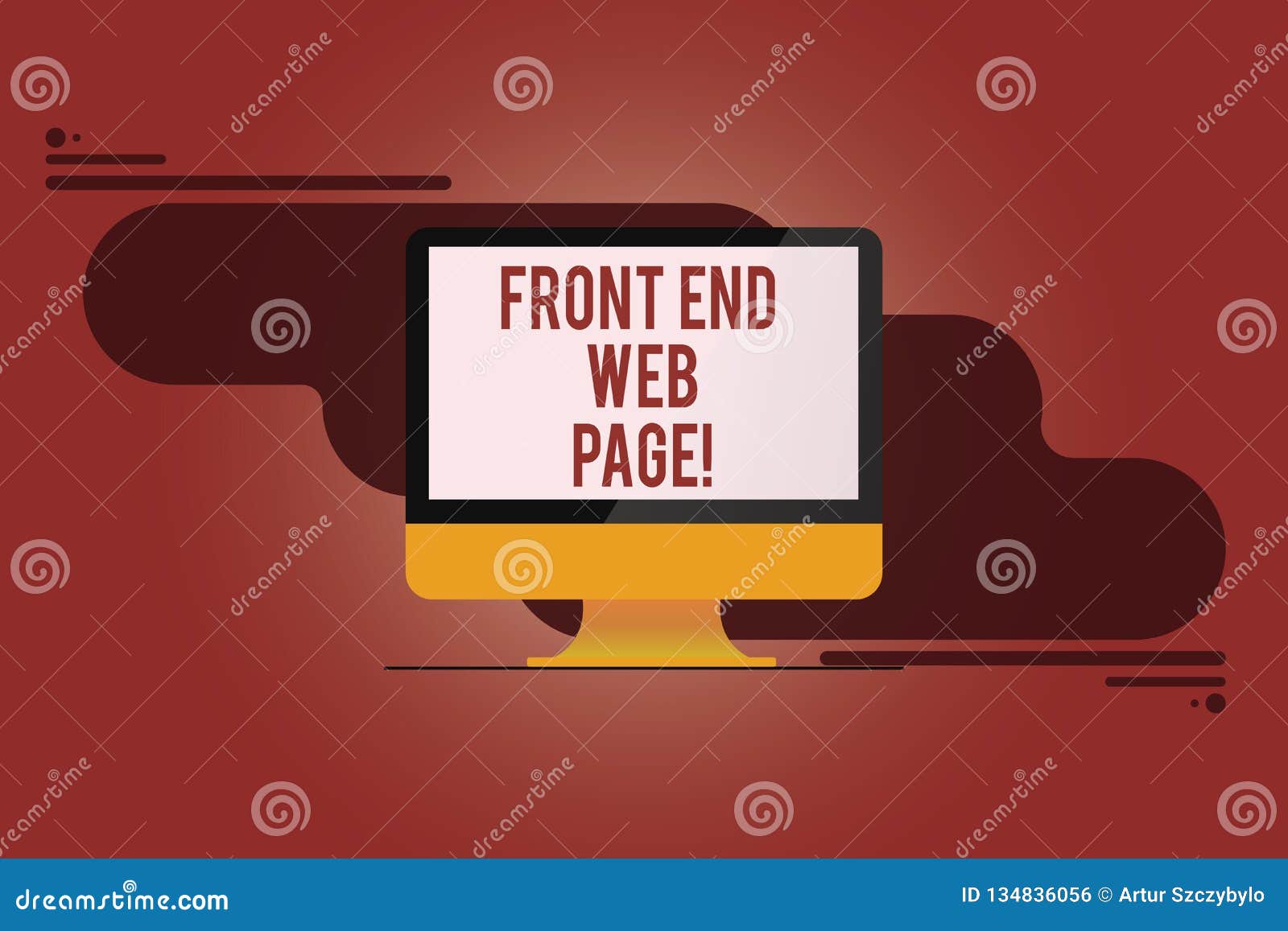 Word Writing Text Front End  Page. Business Concept for Converting