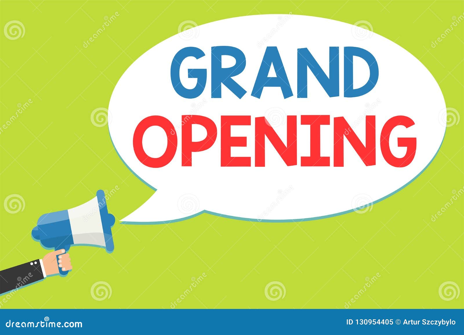 Word Writing Text Grand Opening. Business Concept for Ribbon