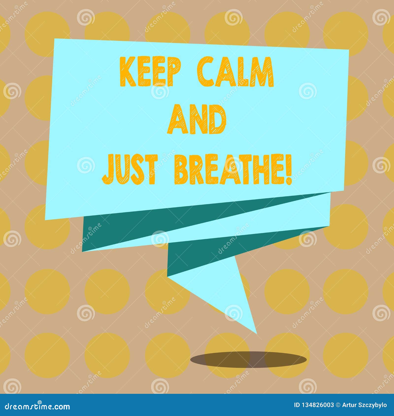 Word Writing Text Keep Calm and Just Breathe. Business Concept for Take