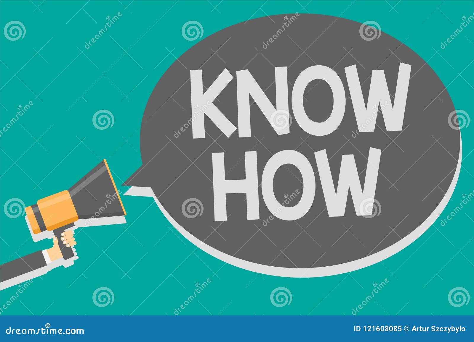Word writing text know how business concept for the process to learn 