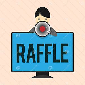 Word Writing Text Raffle Business Concept For Means Of Raising Money 
