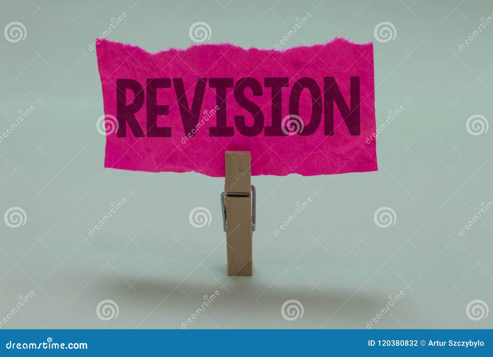 word writing text revision. business concept for rechecking before proceeding self improvement preparation light grey colour dark