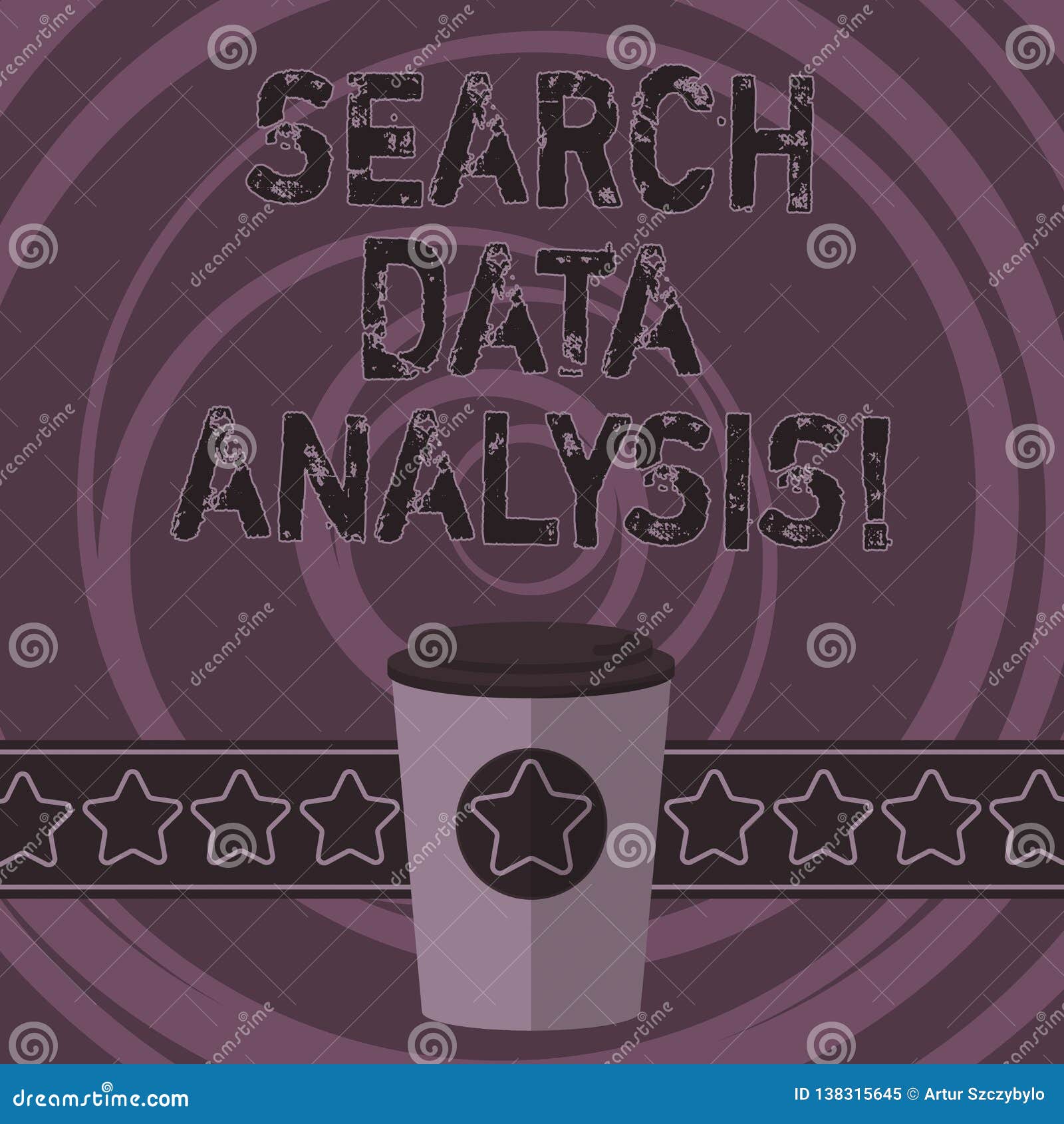 word writing text search data analysis. business concept for process of evaluating data using analytical tools 3d coffee