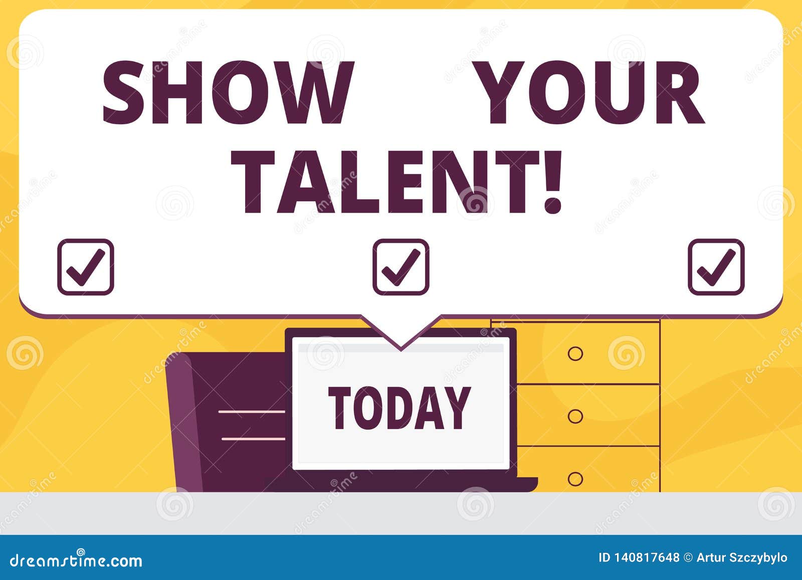 word writing text show your talent. business concept for demonstrate demonstratingal skills abilities knowledge