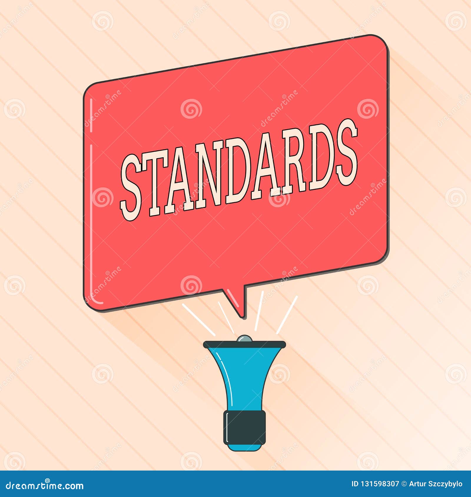 Word Writing Text Standards. Business Concept for Level of Quality