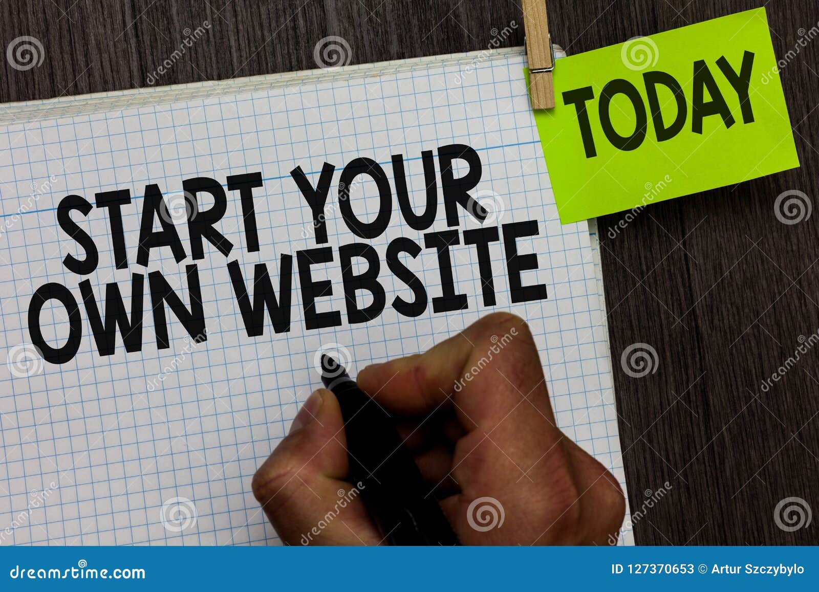 Word Writing Text Start Your Own Website. Business Concept For