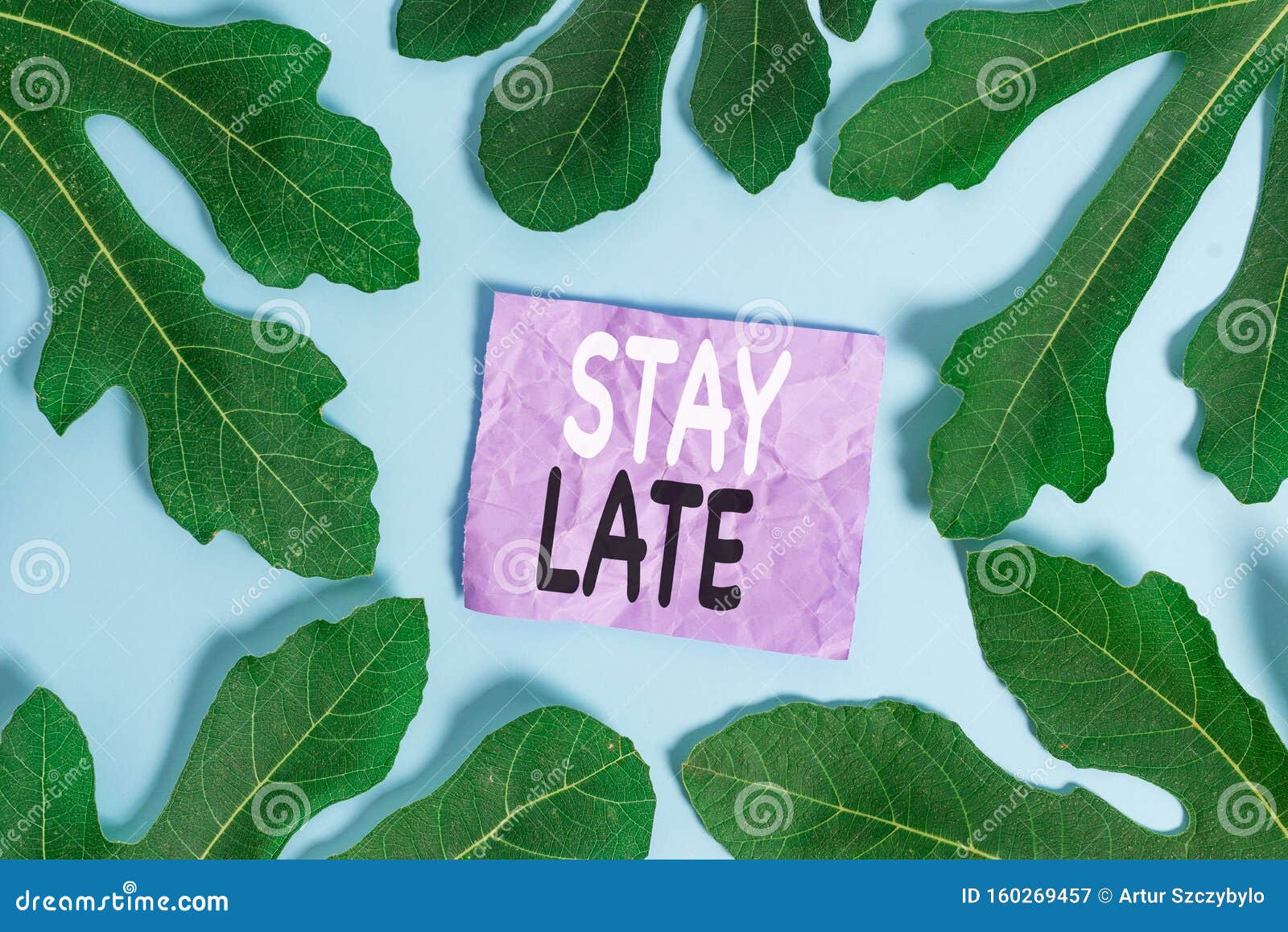 word writing text stay late. business concept for a routine in which a demonstrating goes to somewhere out of time.