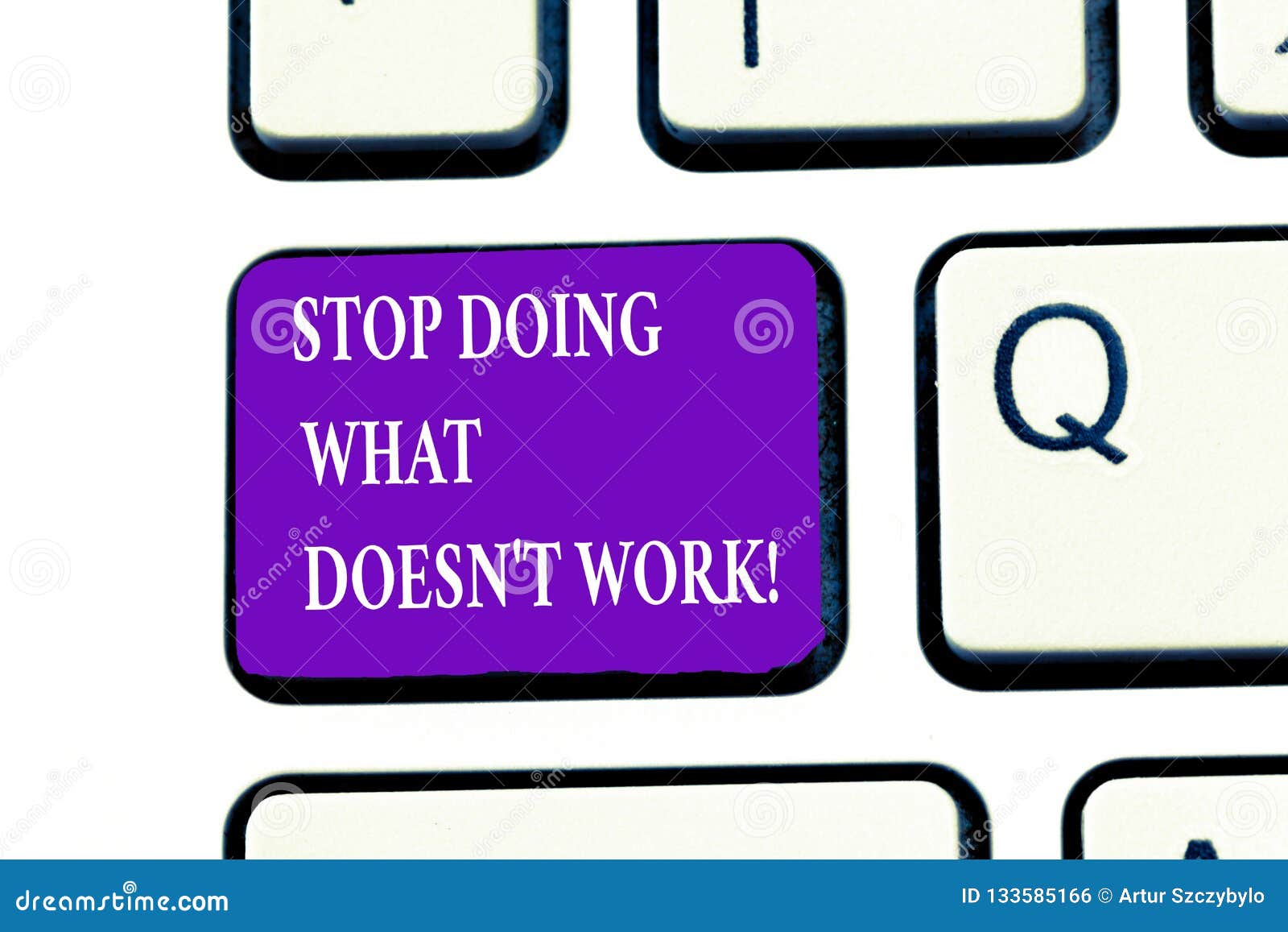 word writing text stop doing what doesn t not work. business concept for busy does not always mean being productive