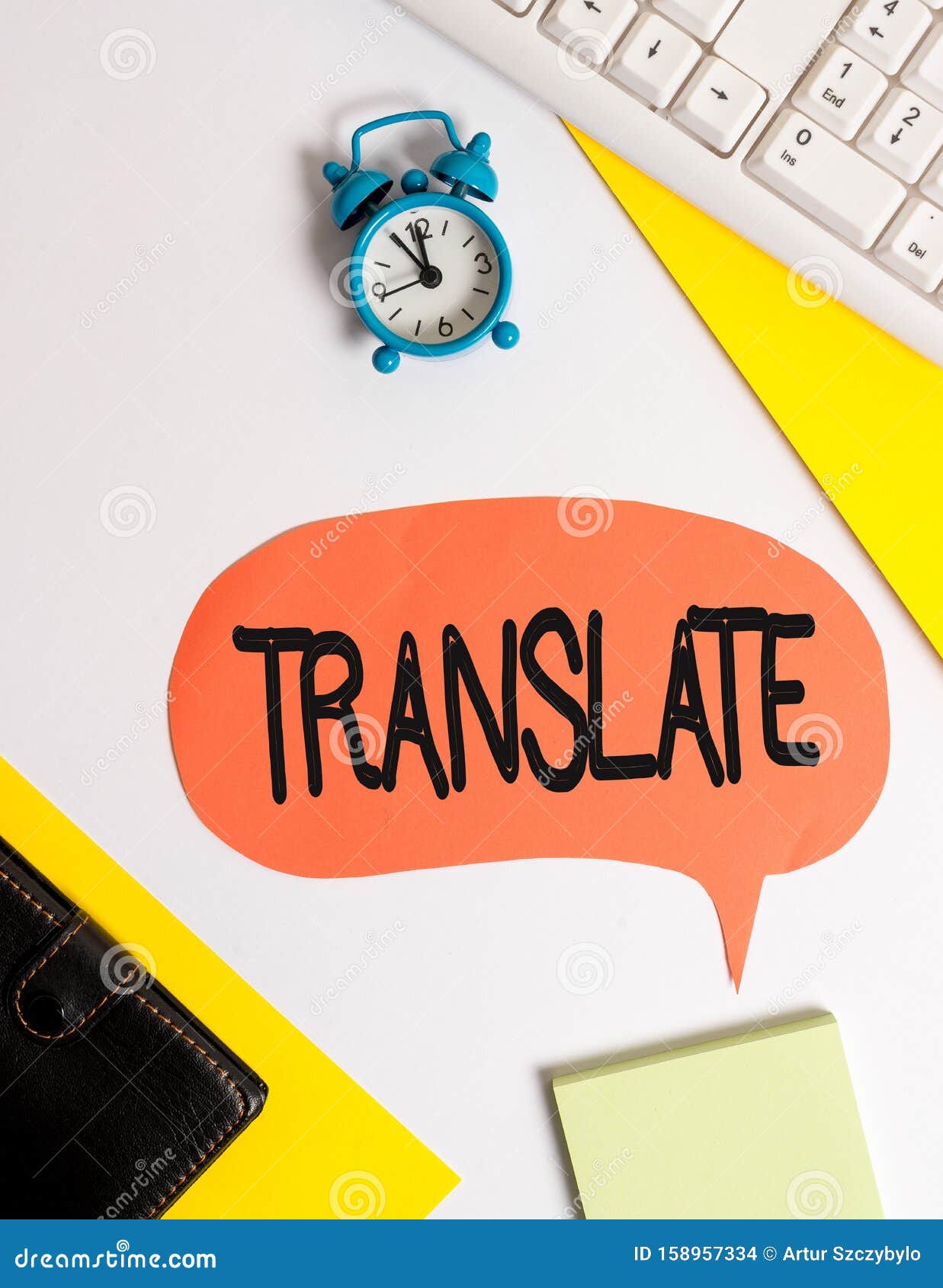 word writing text translate. business concept for another word with same equivalent meaning of a target language flat