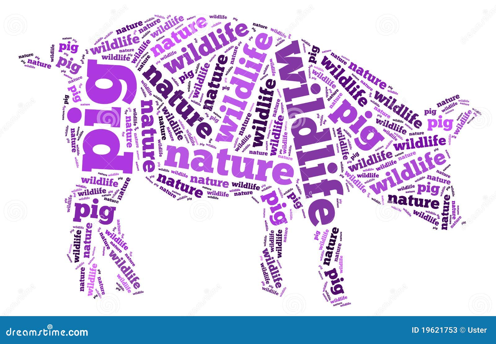 Wordcloud of pig stock illustration. Illustration of animal 19621753