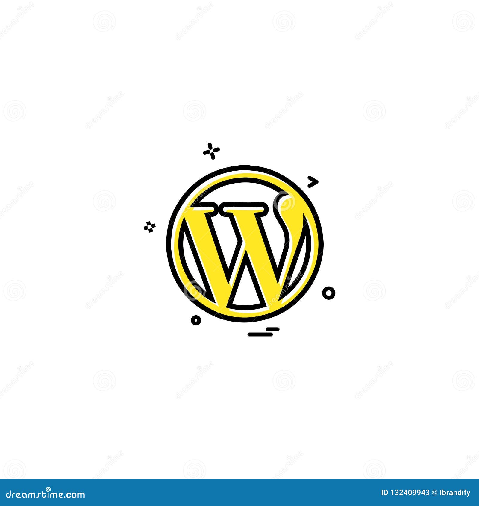 Download Wordpress Icon Design Vector Stock Vector - Illustration ...