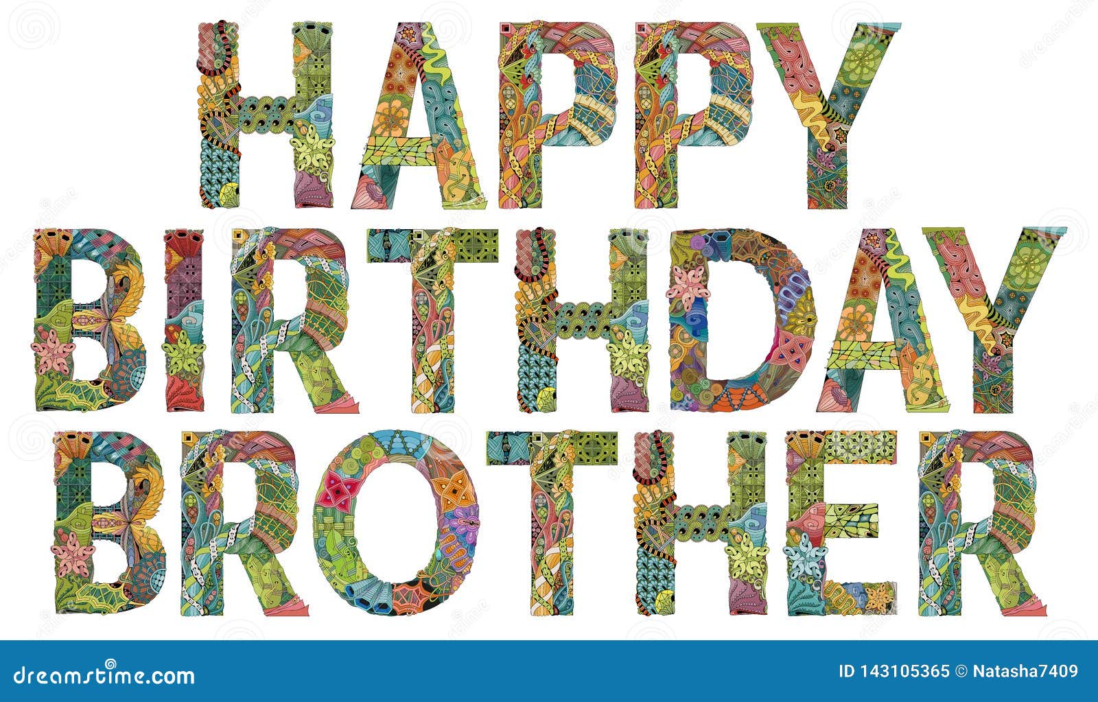 Happy Birthday Brother Stock Illustrations – 1,205 Happy Birthday ...