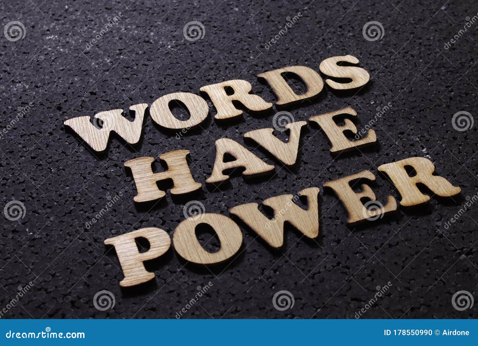 Words Have Power, Business Motivational Inspirational Quotes; Wooden