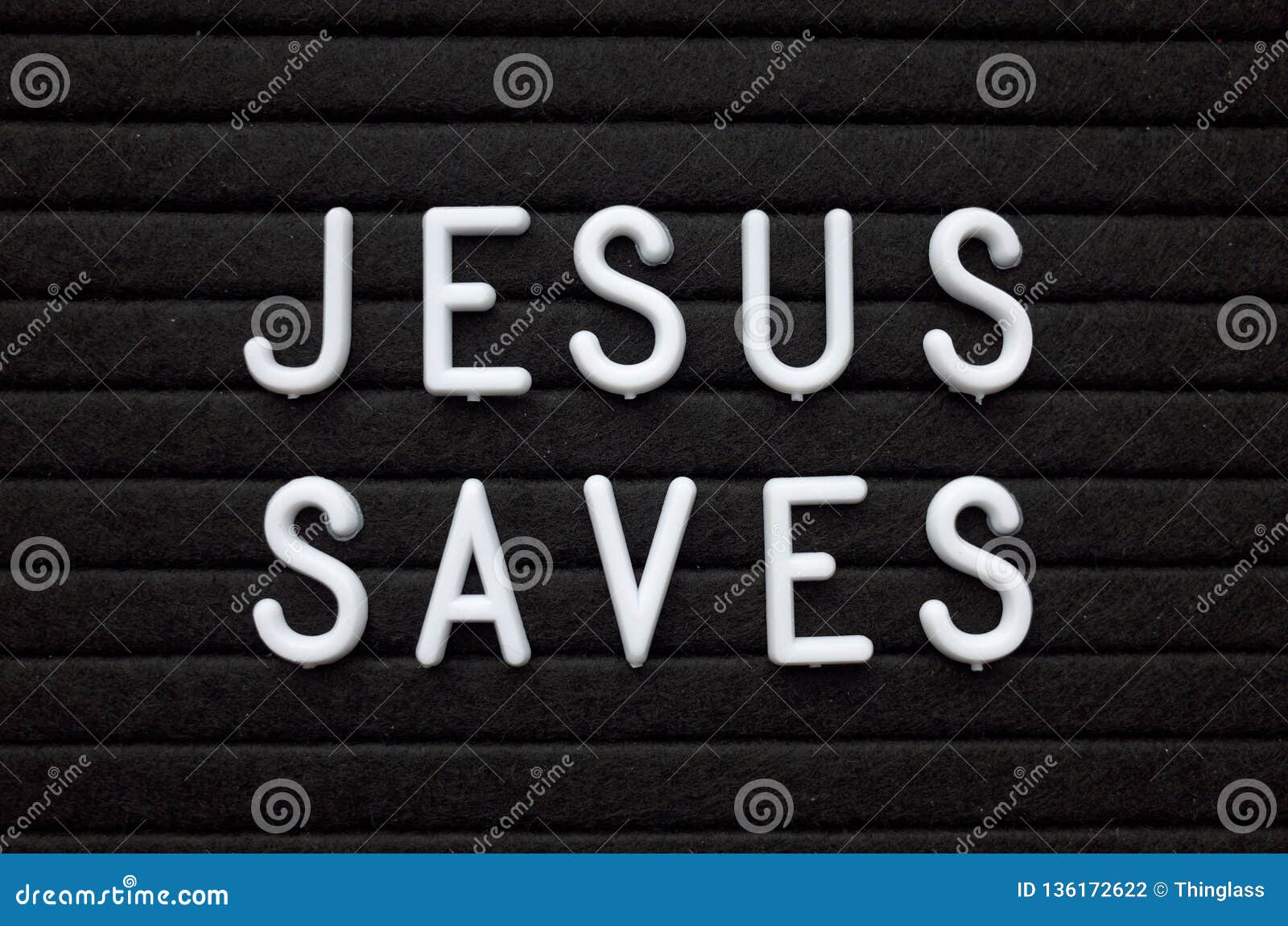 jesus saves reminder on a notice board