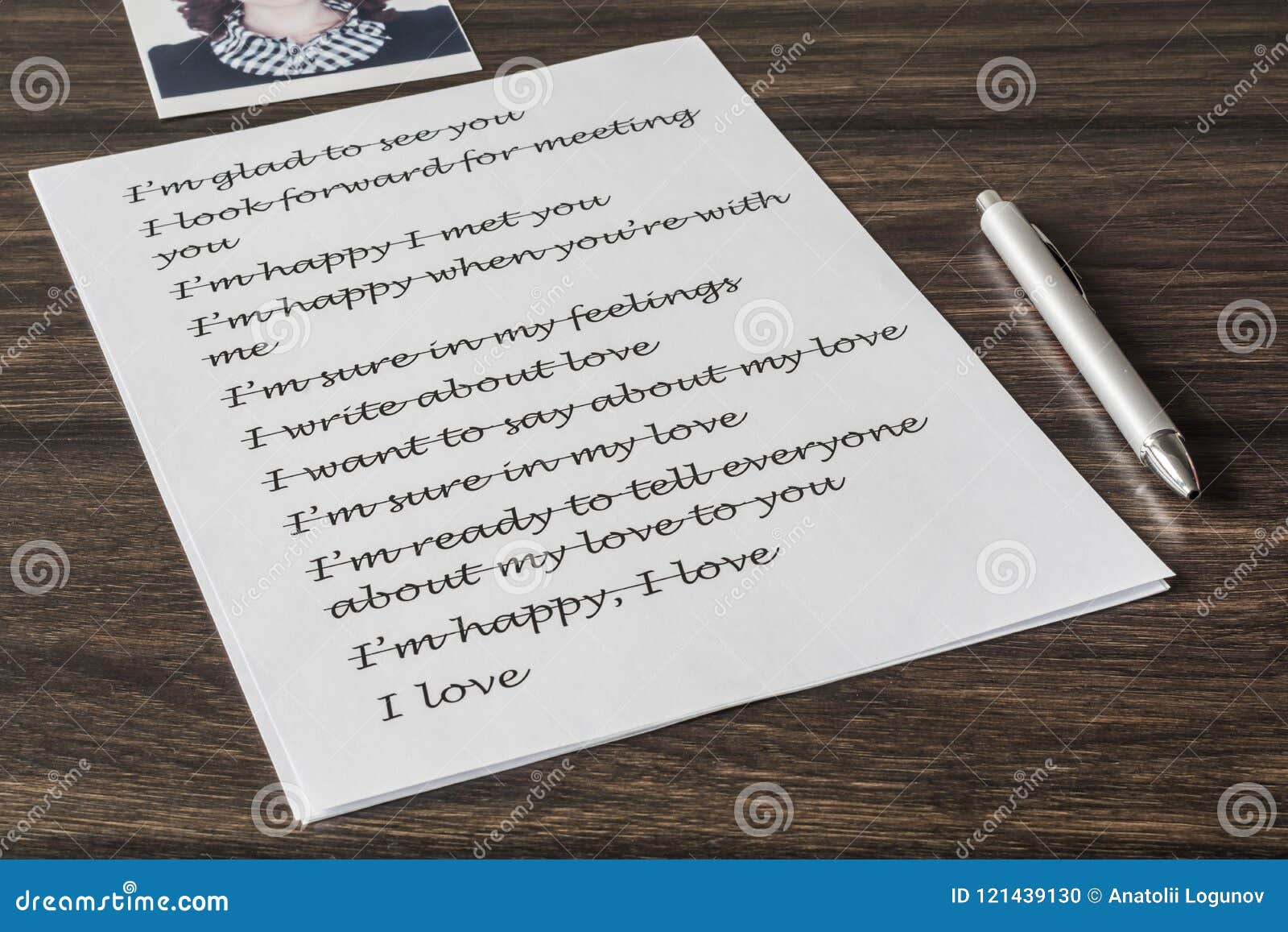 Letter to a loved one stock photo. Image of white, favorite