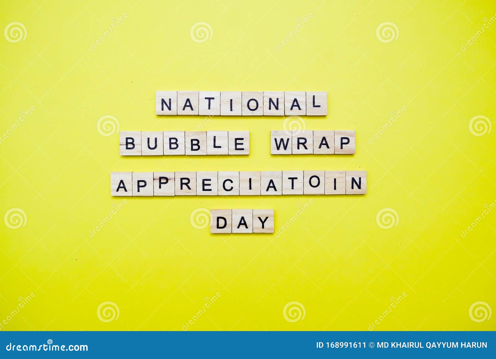 National Bubble Wrap Appreciation Day Stock Image - Image of plain