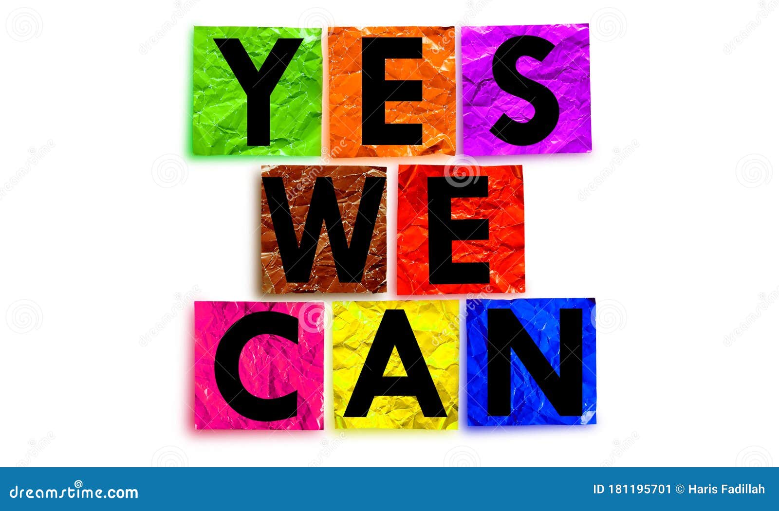 YES we CAN stock image. Image of goals, colored, growth 181195701