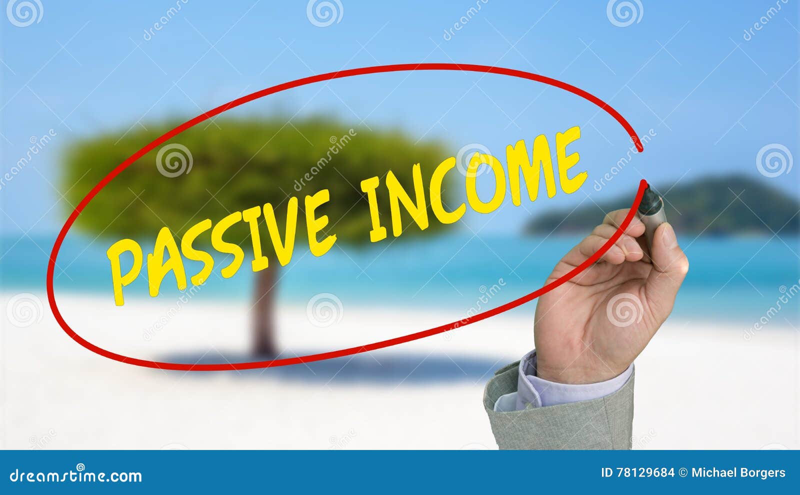work from anywhere passive income concept