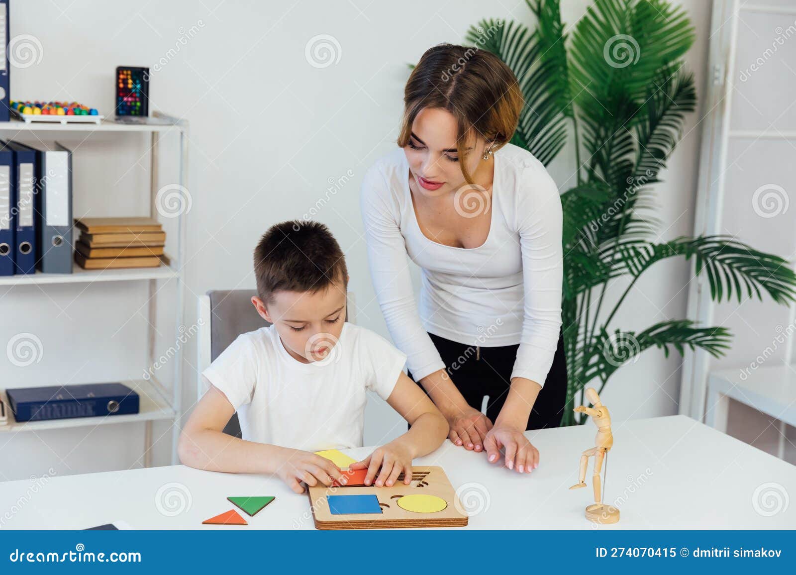 The Work of a Child Psychologist with a Child in the Office of