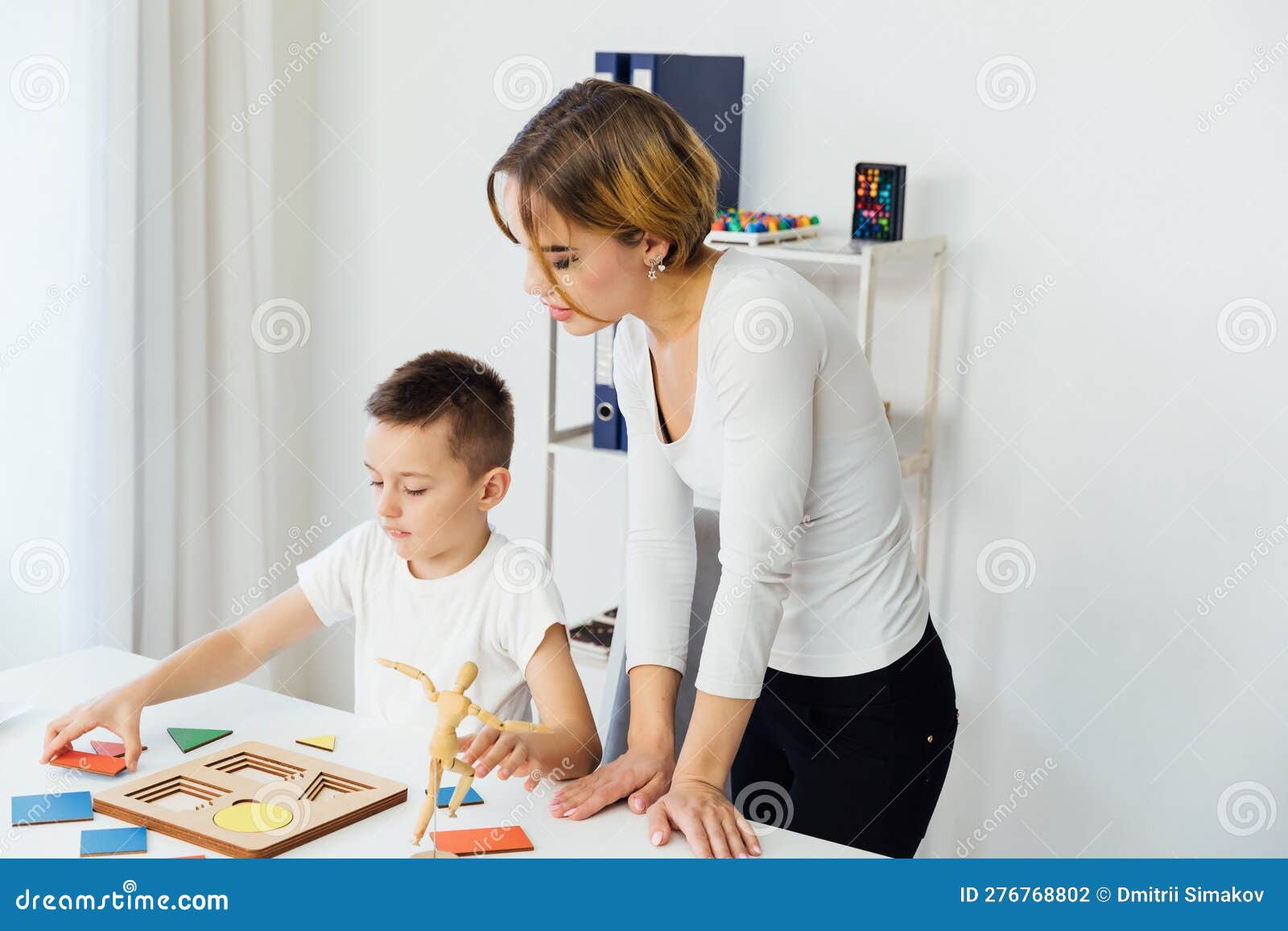 The Work of a Child Psychologist with a Child in the Office of