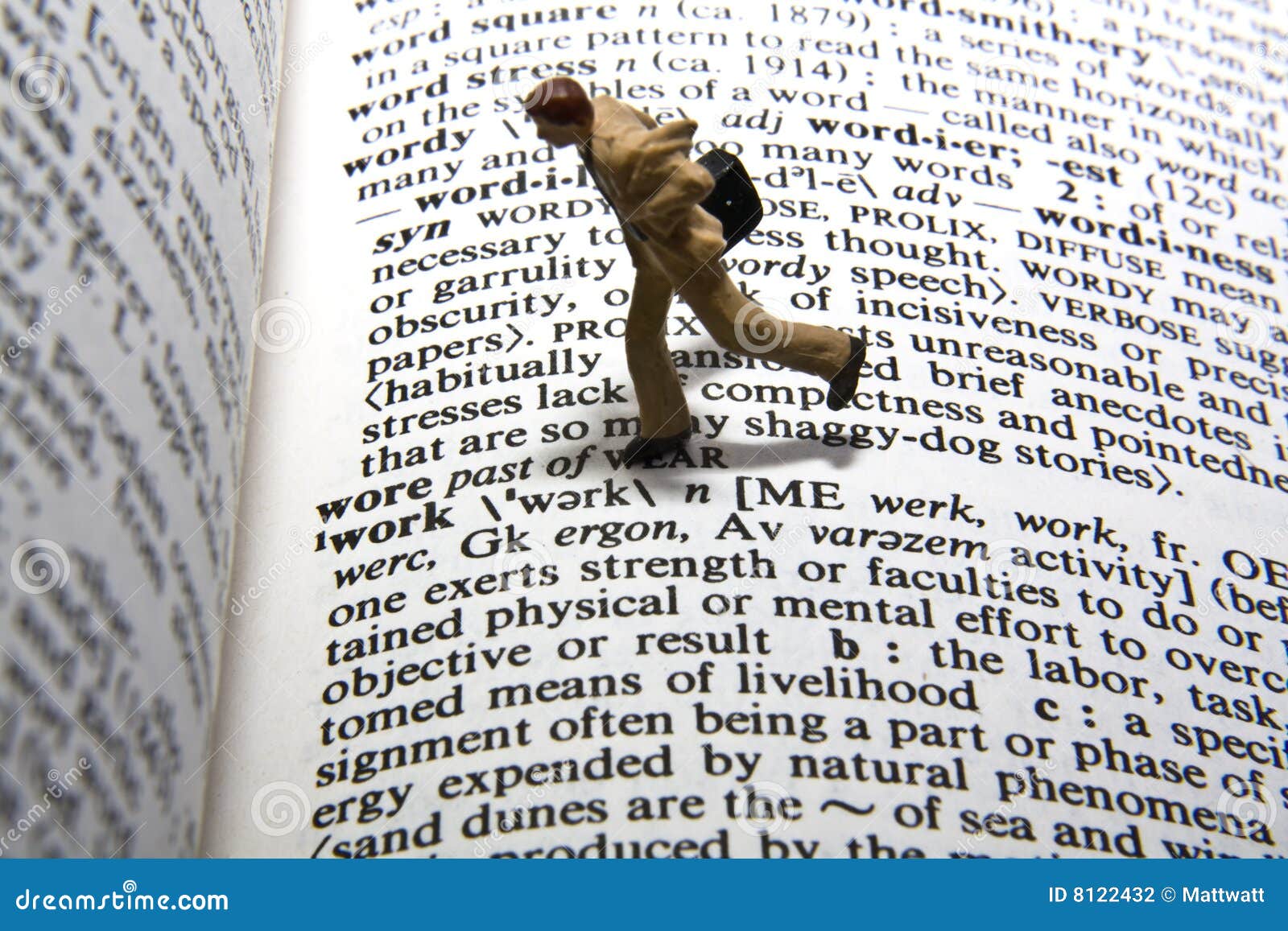 Work Definition stock photo. Image of dictionary, work - 8122432