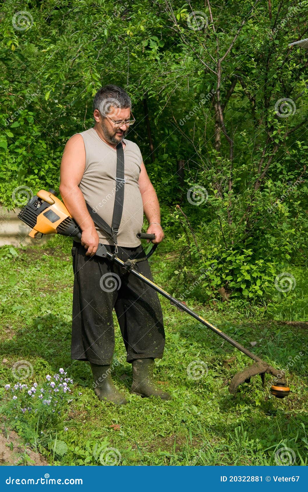 Work in garden stock image. Image of horticulture, order - 20322881