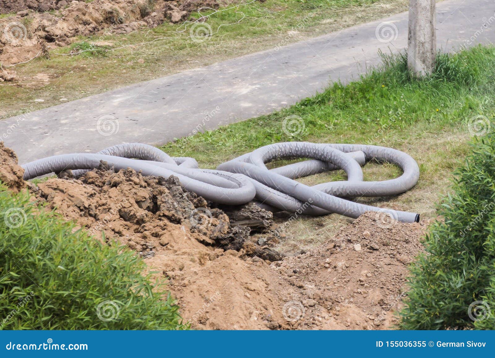 Flexible Pipes for Drainage System Stock Image Image of equipment