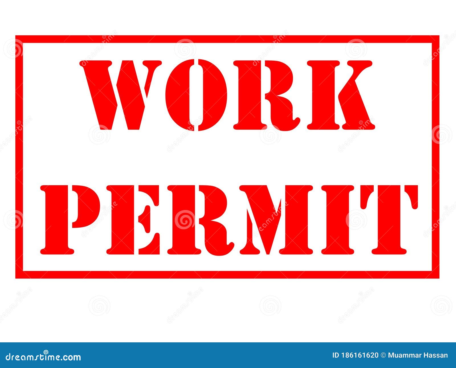 Permit Illustration Cartoon Vector 69932401