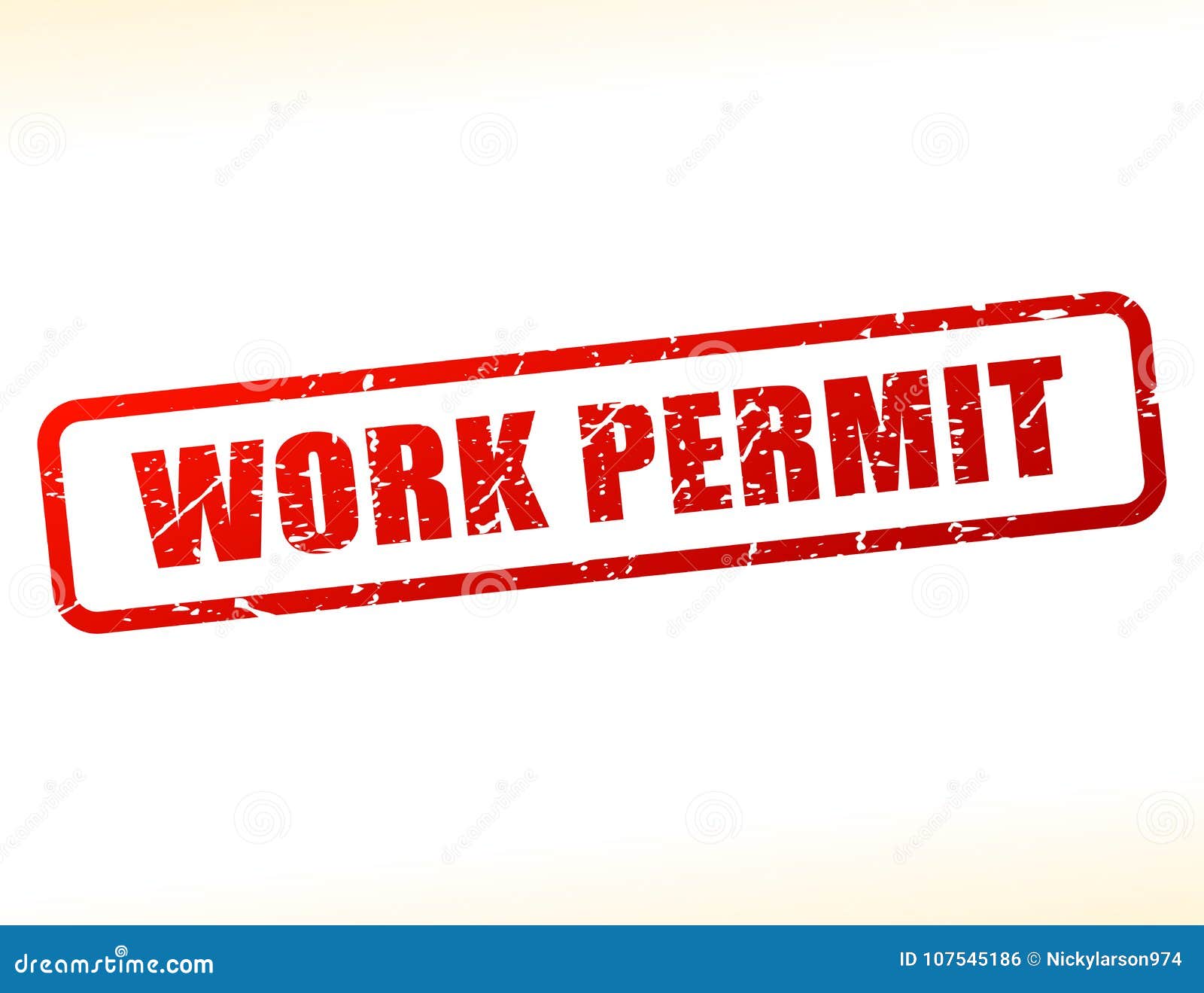 Work Permit Stock Illustration 82944979