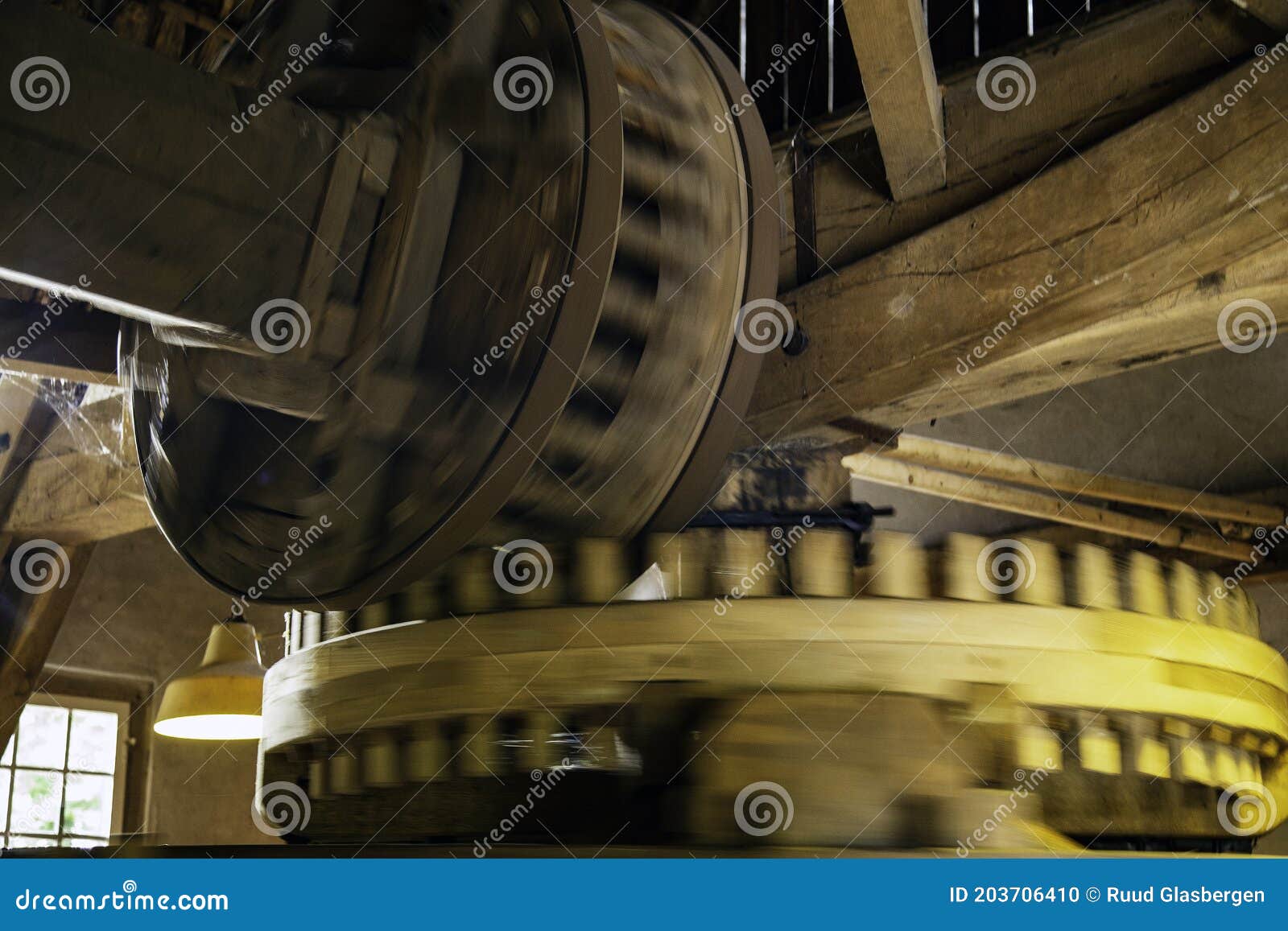work in progress. the 600 year old mechanics of a waterwheel driven oil bearing mill