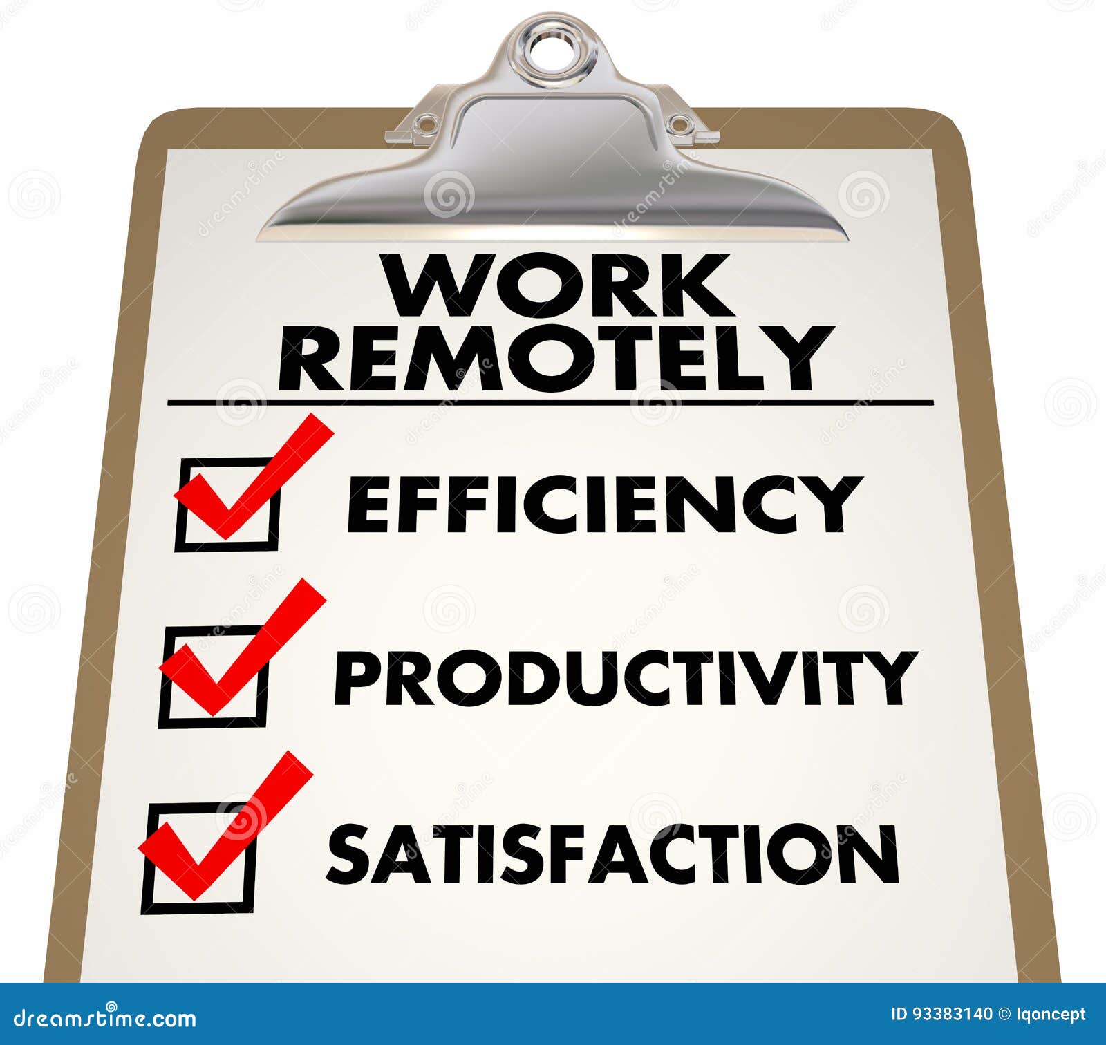 work remotely advantages checklist