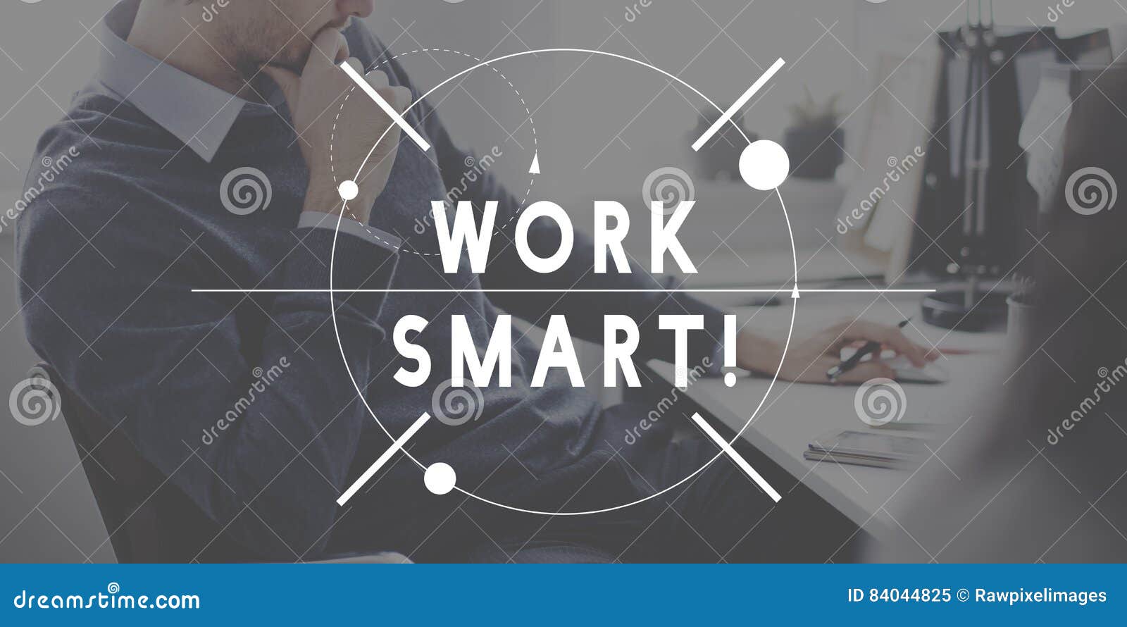work smart hard management productivity concept