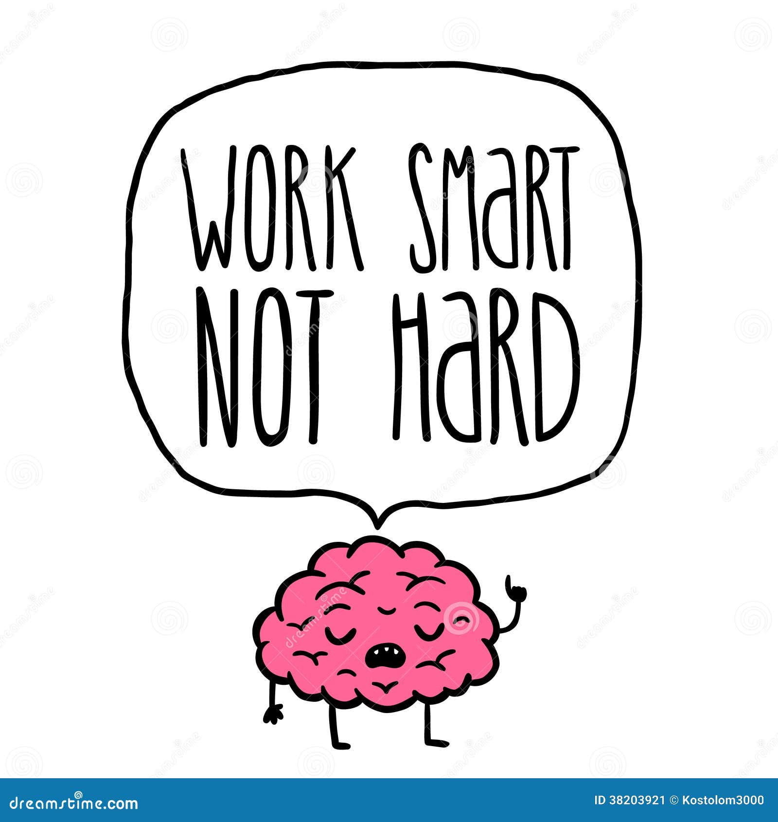 Work Smart Versus Work Hard Royalty-Free Stock Image | CartoonDealer