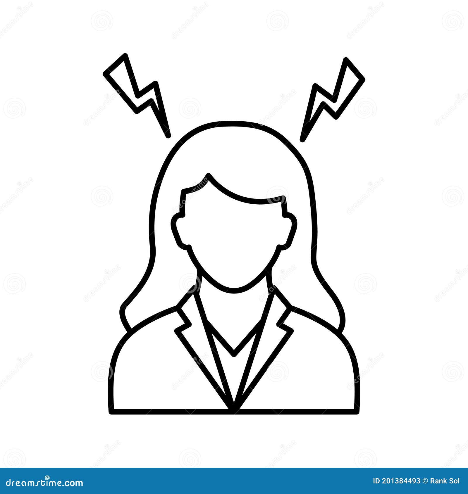work stress  icon which can easily modify or edit