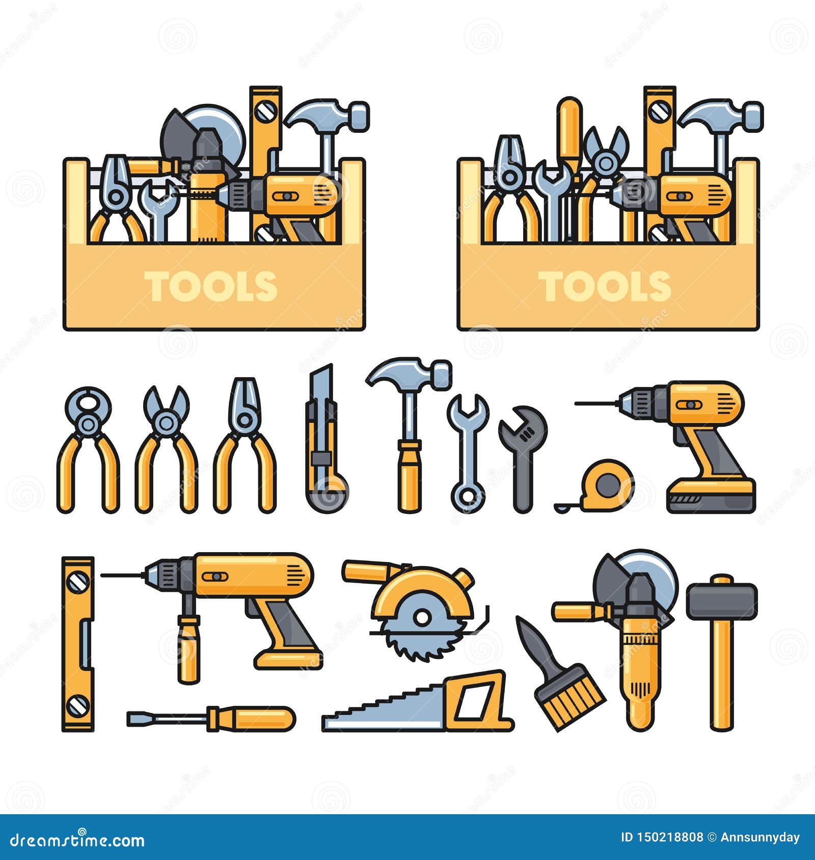 Attrezzi da Lavoro-Work Tools-Vector Stock Vector