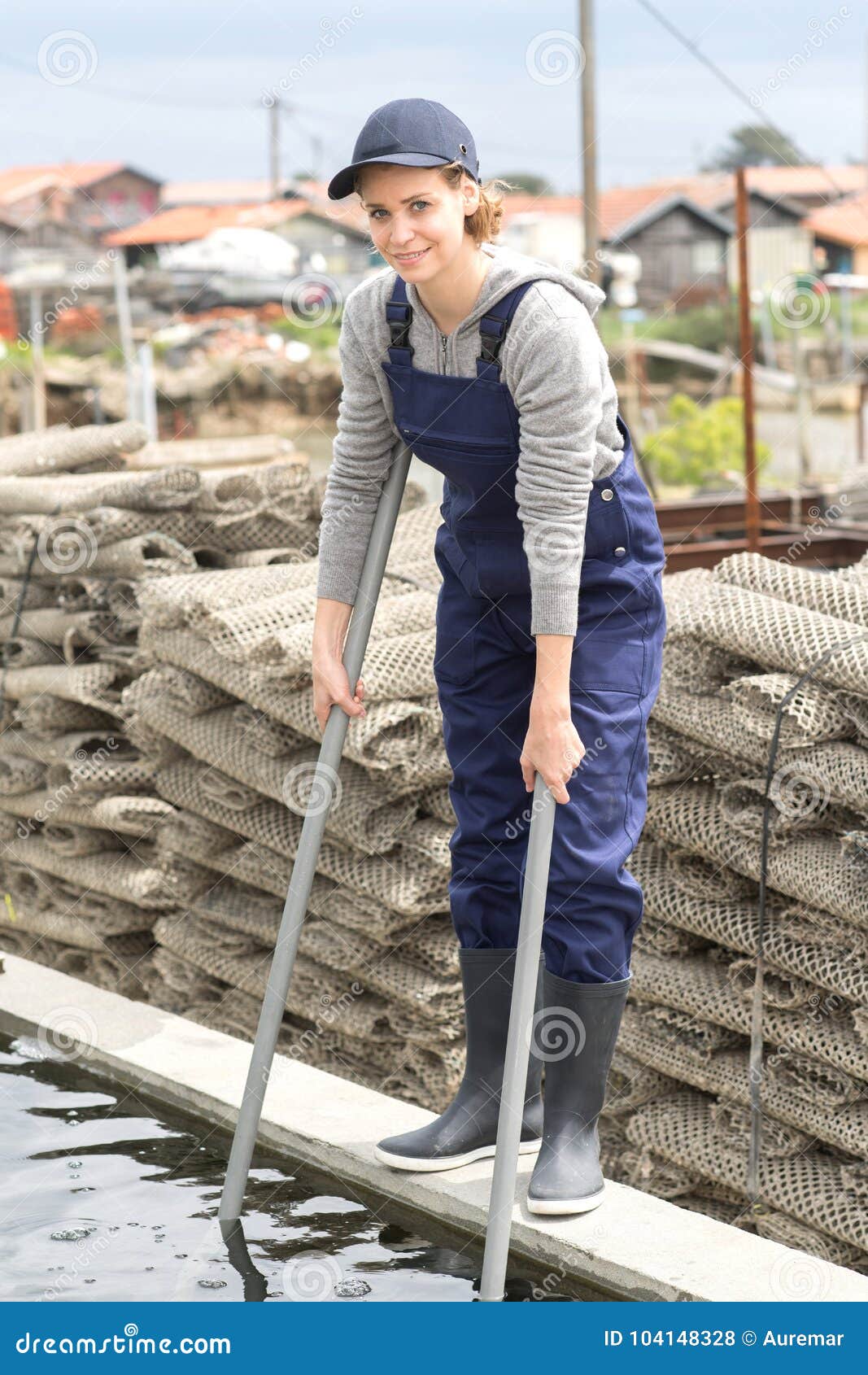Worker Aquaculture Industry Stock Photo Image of ocean, fishy 104148328