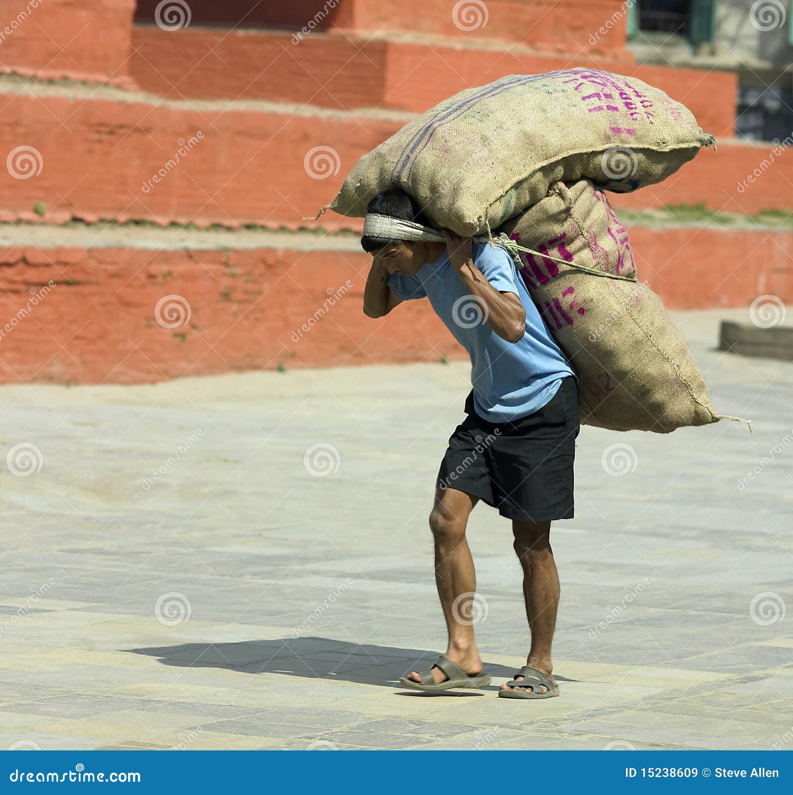 carrying heavy load