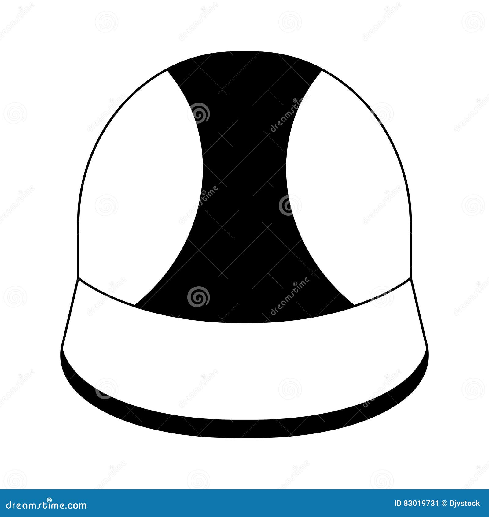 Worker construction helmet stock illustration. Illustration of workman ...